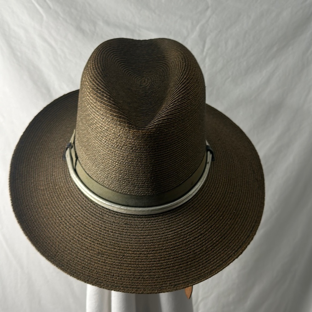 The Lawman Genuine Milan Hat- Bronze with silver cord